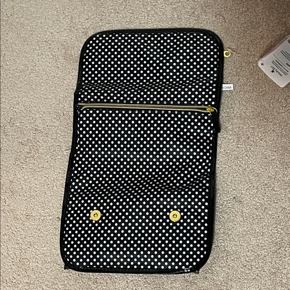 Elegant Black and White Polka Dot Cosmetic Organizer - Picture 6 of 6